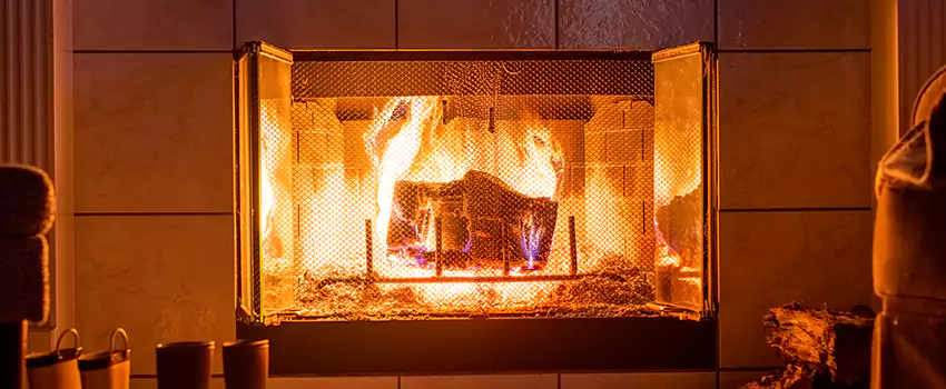 Mendota Hearth Landscape Fireplace Installation in Maywood, Illinois