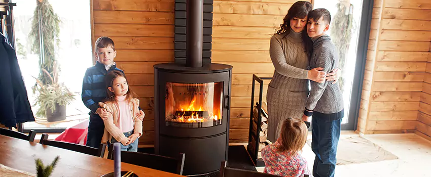 Morso Cast Iron Fireplace Insert Installation in Maywood, Illinois
