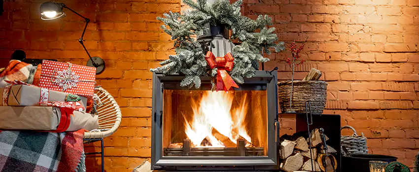 Travis Industries Linear Gas Fireplace Installation in Maywood, Illinois