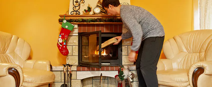 Rusted Metal Fireplace Restoration in Maywood, Illinois