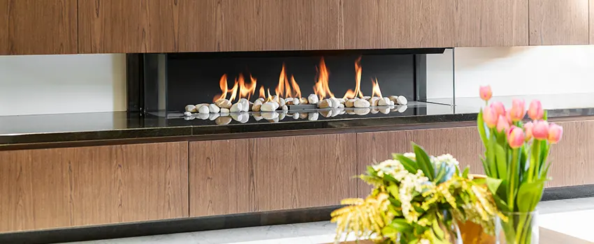 Double-height Fireplace Design Refurbishment in Maywood, Illinois