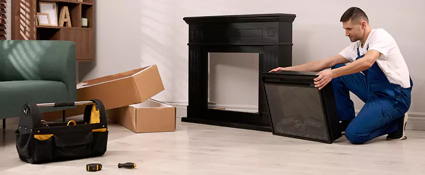 Old Rusted Metal Fireplace Repair And Replacement in Maywood, IL