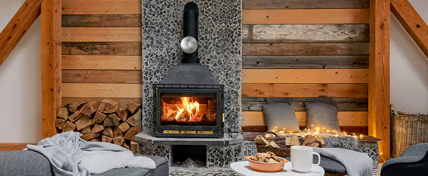 Thelin Hearth Products Direct Vent Gas Stove Fireplace Inspection in Maywood, Illinois